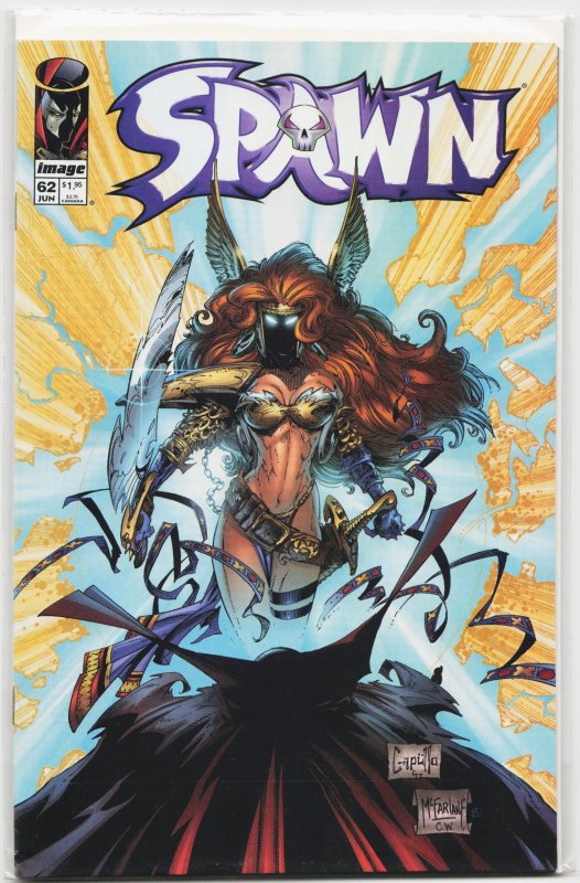 Spawn #62 (Image Comics, 1997), raw, ungraded comic book — front cover
