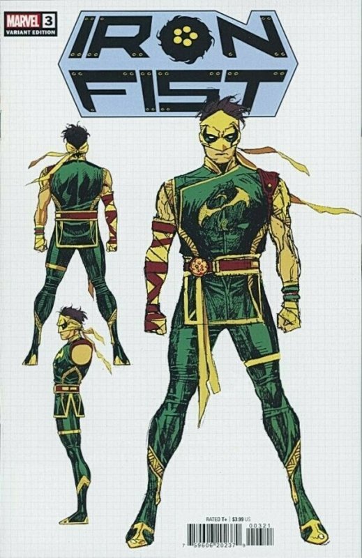 Iron Fist #3 (Marvel Comics, 2022), raw comic book in NM condition — front cover