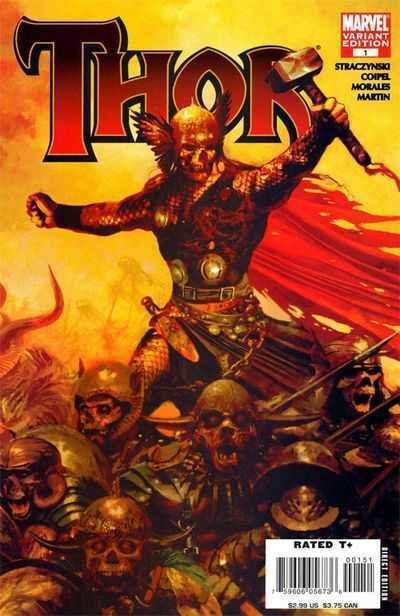 Thor #1 (Marvel Comics, 2007), raw comic book in VF/NM condition — front cover