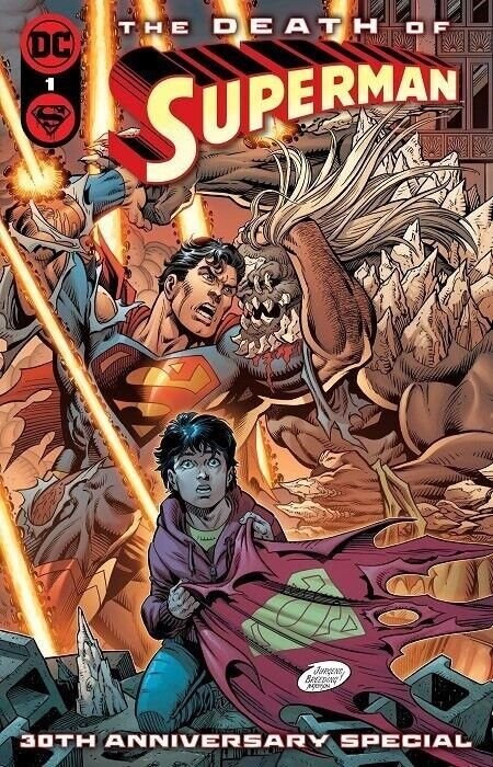 Death of Superman 30th Anniversary Special #1, raw comic book in NM condition — front cover