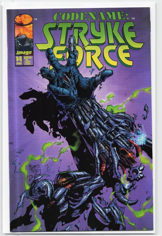 Codename: Strykeforce #14 (1995), raw, ungraded comic book — front cover