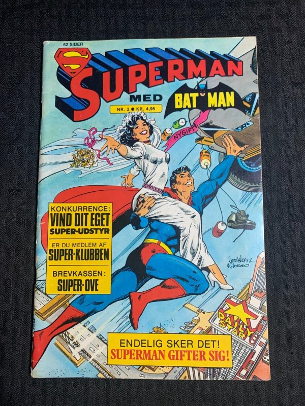 1979 Superman & Batman Finland Comic #2 (1979), raw comic book in VG 4.0 condition — front cover