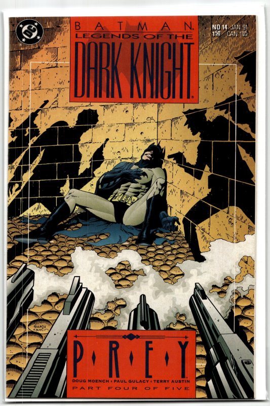 Legends of the Dark Knight #14 (1991), raw, ungraded comic book — front cover