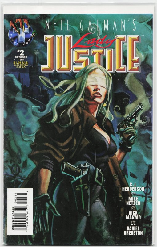 Lady Justice #2 (Image Comics, 1995), raw, ungraded comic book — front cover