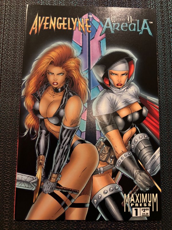 Avengelyne/Warrior Nun Areala #1, raw, ungraded comic book — front cover