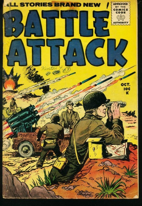 Battle Attack #7, raw, ungraded comic book — front cover