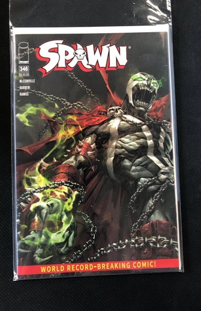 Spawn #346 (Image Comics, 2023), raw, ungraded comic book — front cover
