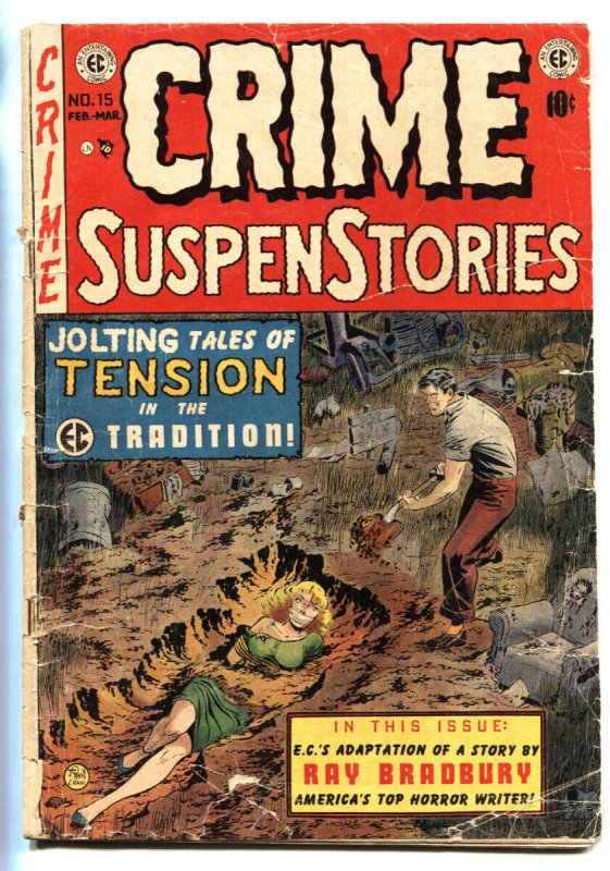Crime SuspenStories #15 - 1953 - EC - G - Comic Book (EC Comics, 1953), raw, ungraded comic book — front cover