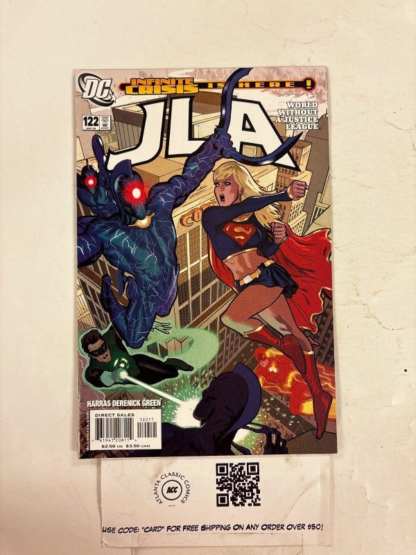JLA #122 (DC Comics), raw comic book in NM condition — front cover