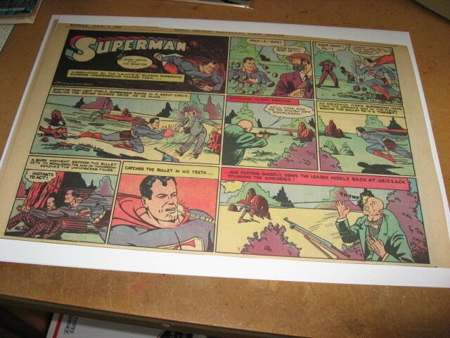 Superman Comic Page #36 (1940), raw, ungraded comic book — front cover