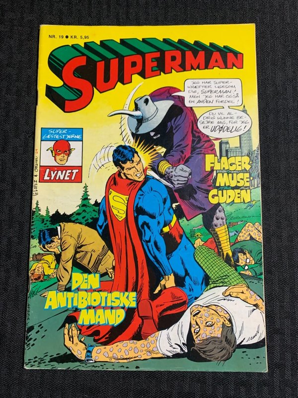 1980 Superman Finland Comic #19 (1980), raw comic book in VG+ 4.5 condition — front cover