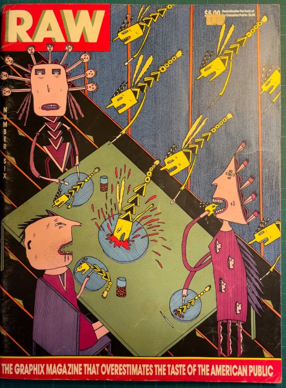 Raw #6 (1984), raw, ungraded comic book — front cover