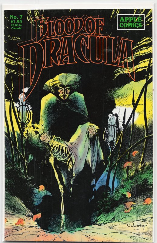 Blood of Dracula #7 (Topps Comics, 1995), raw, ungraded comic book — front cover