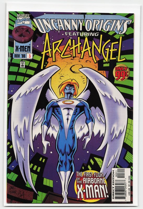 Uncanny Origins #3 (1996), raw, ungraded comic book — front cover