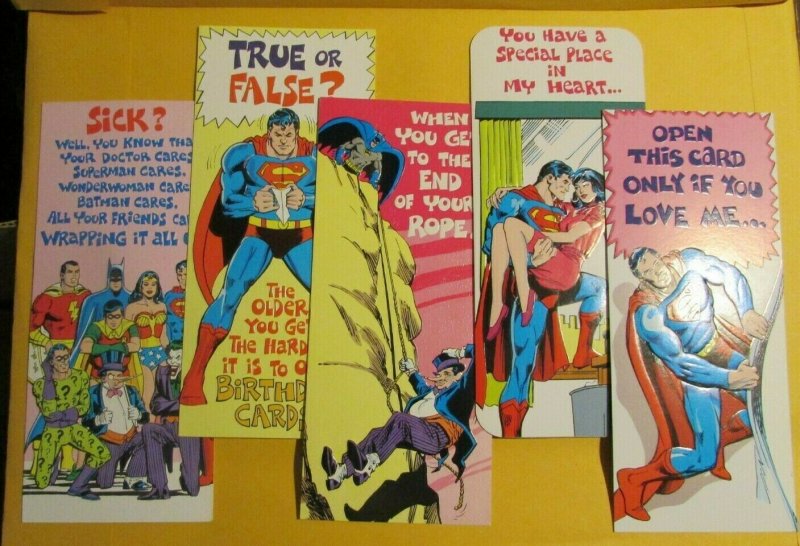 1978 Superman Mark 1 Greeting Card #36 38 42 44 47 Birthday Mixed LOT 5 Batman (1978), raw, ungraded comic book — front cover