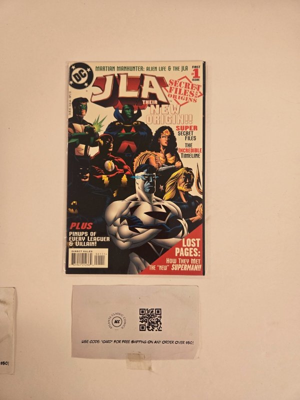 Secret Files and Origins JLA #1 (DC Comics), raw comic book in NM condition — front cover