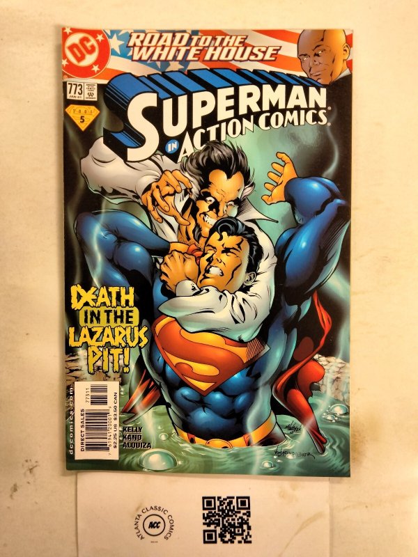 Superman in Action Comics #773 (DC Comics), raw comic book in NM condition — front cover