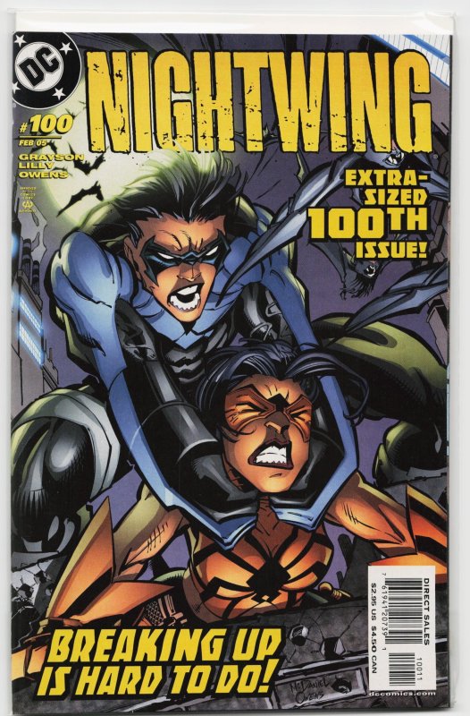 Nightwing #100 (DC Comics, 2005), raw, ungraded comic book — front cover