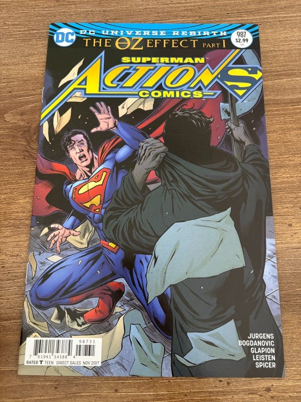 Action Comics #987 (DC Comics, 2017), raw comic book in NM condition — front cover
