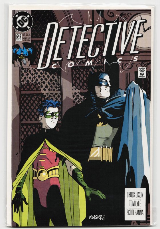 Detective Comics #647 (DC Comics, 1992), raw, ungraded comic book — front cover