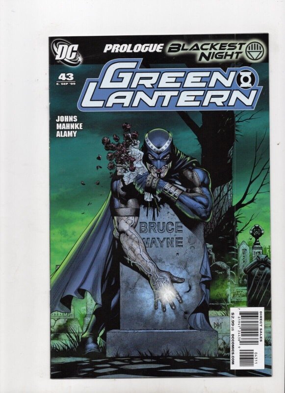 Green Lantern #43 (DC Comics, 2009), raw comic book in NM 9.4 condition — front cover