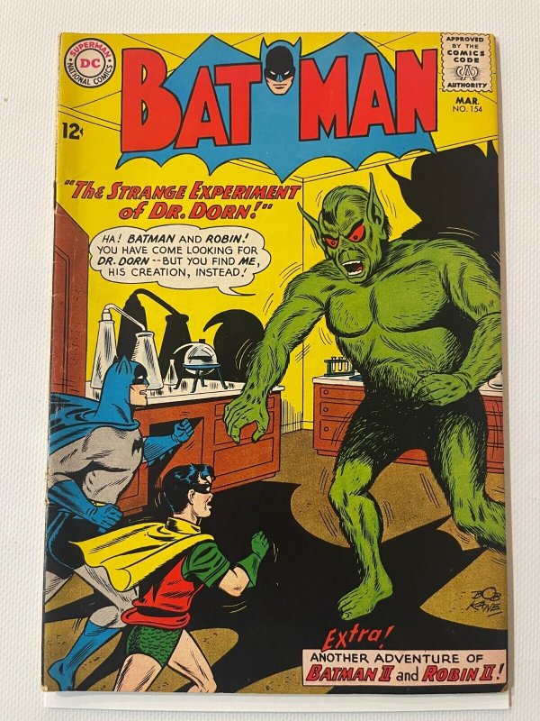 Batman #154 (DC Comics), raw comic book in VF condition — front cover
