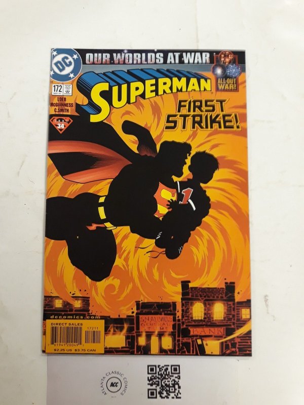 Superman #172 (DC Comics), raw comic book in NM condition — front cover