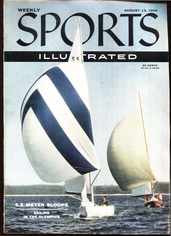 Sports Illustrated August #13 (1956), raw, ungraded comic book — front cover