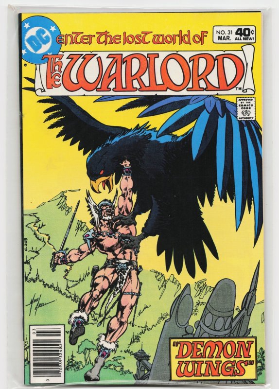 Warlord #31 (DC Comics, 1980), raw, ungraded comic book — front cover