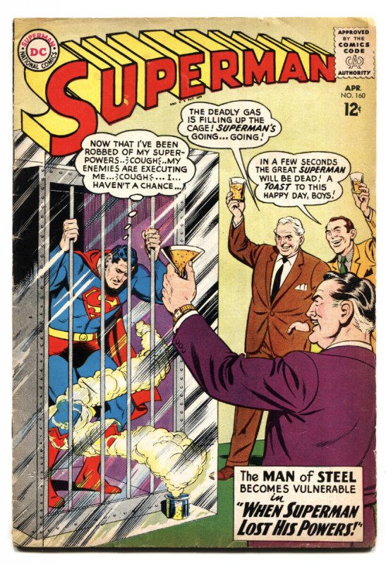 Superman #160 - 1963 - DC - VG- - Comic Book (DC Comics, 1963), raw comic book in VG- condition — front cover