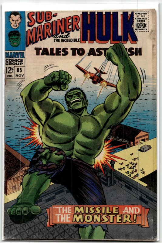 Tales to Astonish #85 (Marvel Comics, 1966), raw, ungraded comic book — front cover