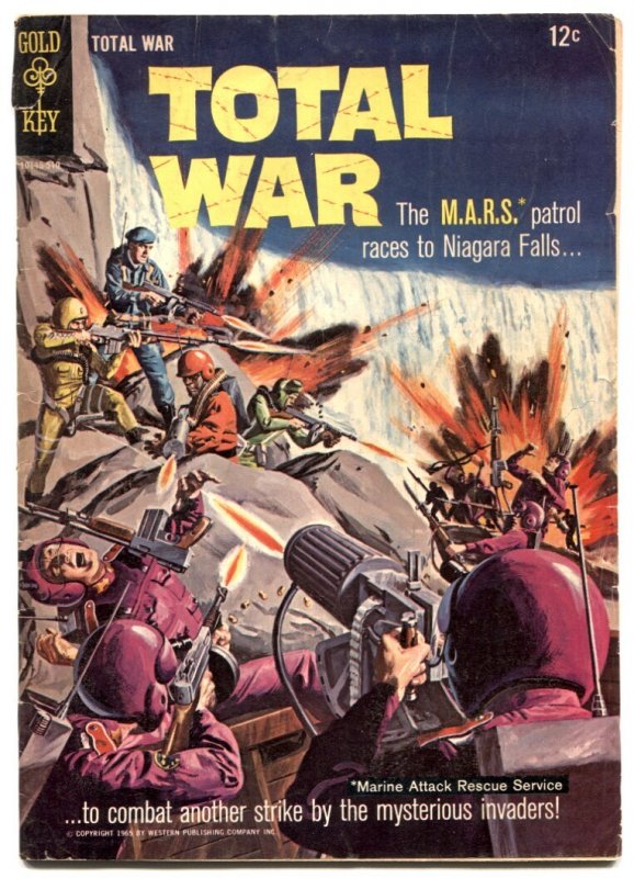 Total War #2 (Gold Key Comics, 1965), raw, ungraded comic book — front cover