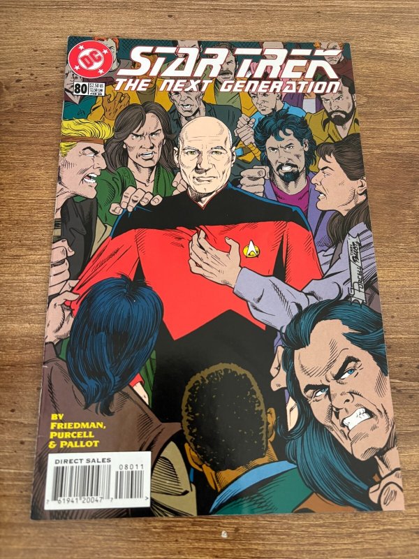 Star Trek the Next Generation #80 (DC Comics), raw comic book in NM condition — front cover