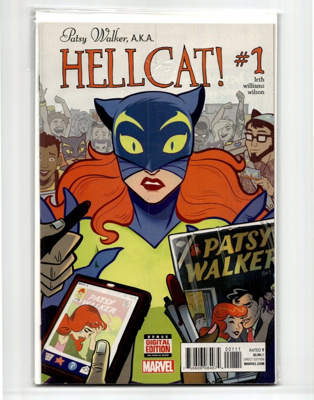 Patsy Walker, A.K.A. Hellcat! #1 (2016), raw, ungraded comic book — front cover