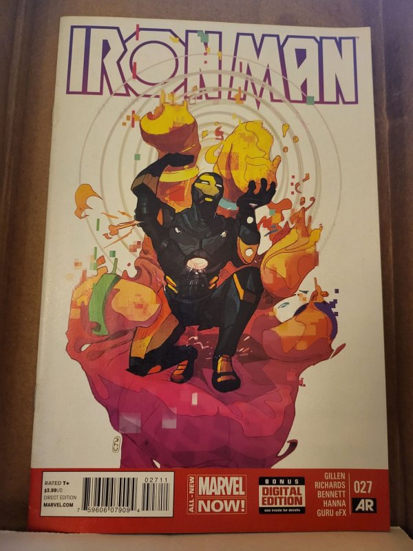 Iron Man #27 (Marvel Comics, 2014), raw, ungraded comic book — front cover
