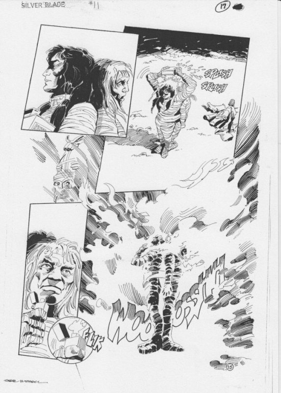 Silverblade #11, raw, ungraded comic book — front cover