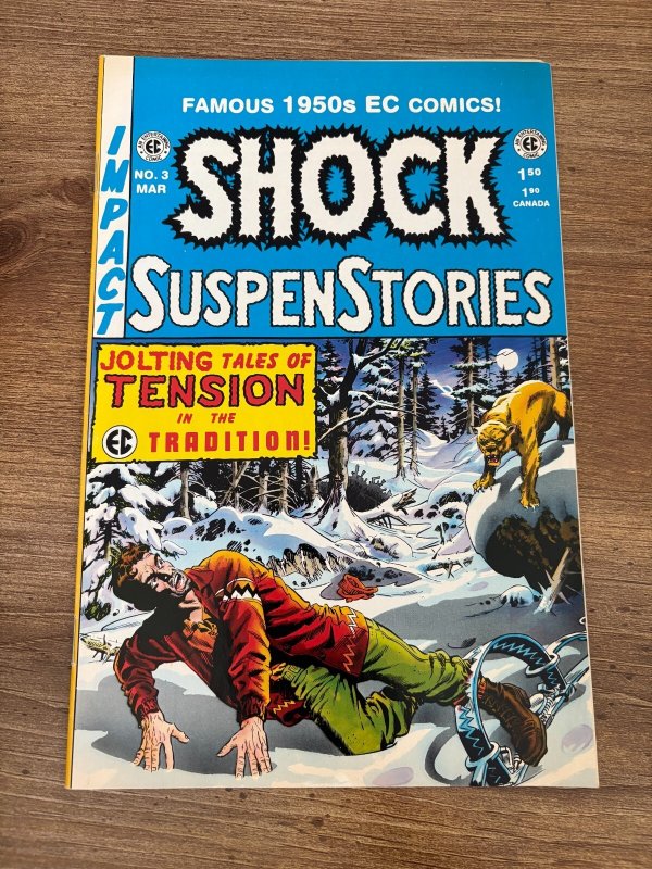 Shock Suspenstories #3 (EC Comics), raw comic book in NM condition — front cover