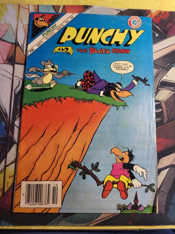 Punchy and the Black Crow #10 (1985), raw, ungraded comic book — front cover