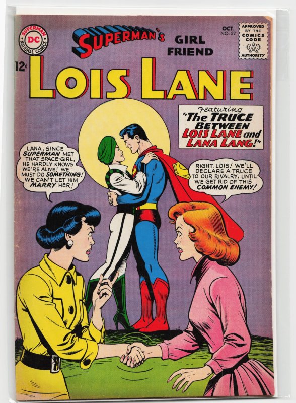 Superman's Girl Friend, Lois Lane #52 (DC Comics, 1964), raw, ungraded comic book — front cover