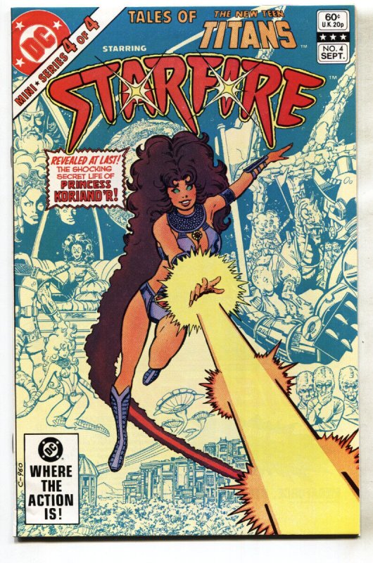 Tales of the New Teen Titans #4, raw comic book in NM- condition — front cover