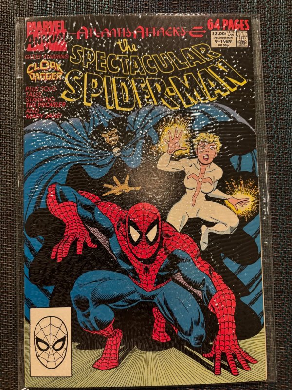 The Spectacular Spider-Man Annual #9 (1989), raw, ungraded comic book — front cover