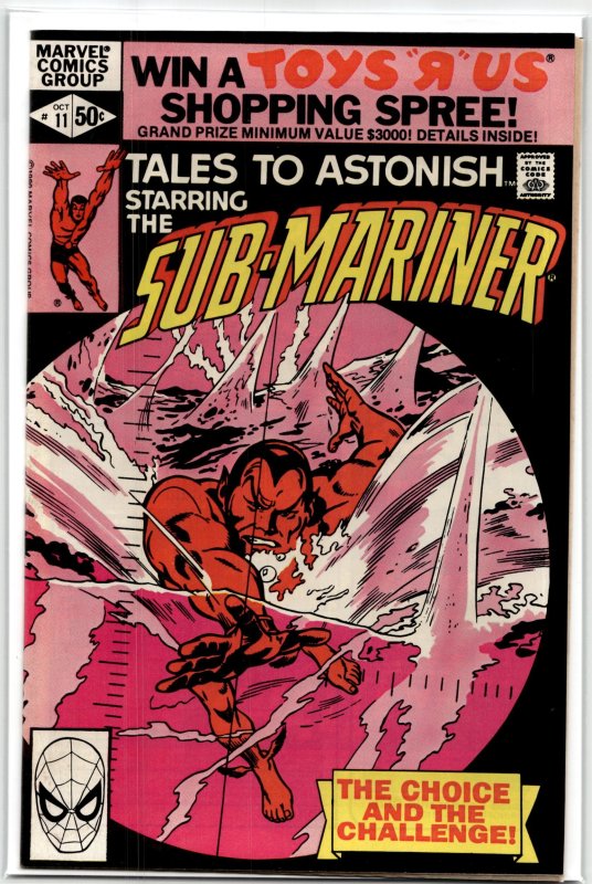 Tales to Astonish #11 (Marvel Comics, 1980), raw, ungraded comic book — front cover
