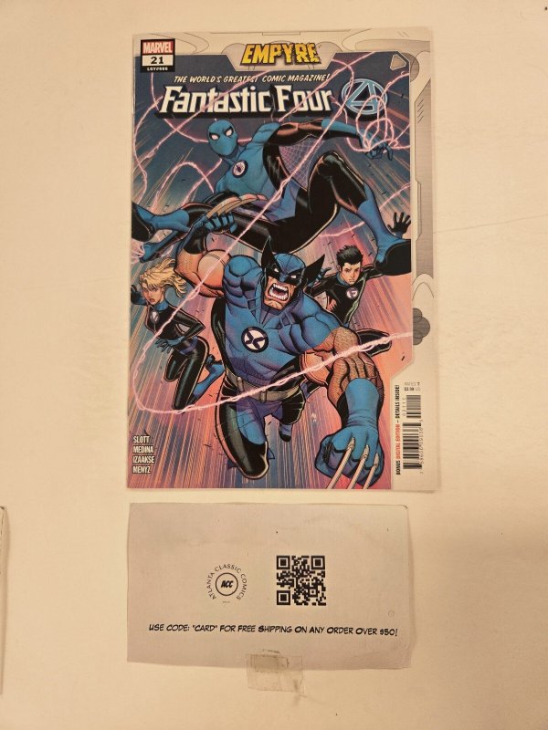 Fantastic Four #21 (Marvel Comics, 1999), raw comic book in NM condition — front cover