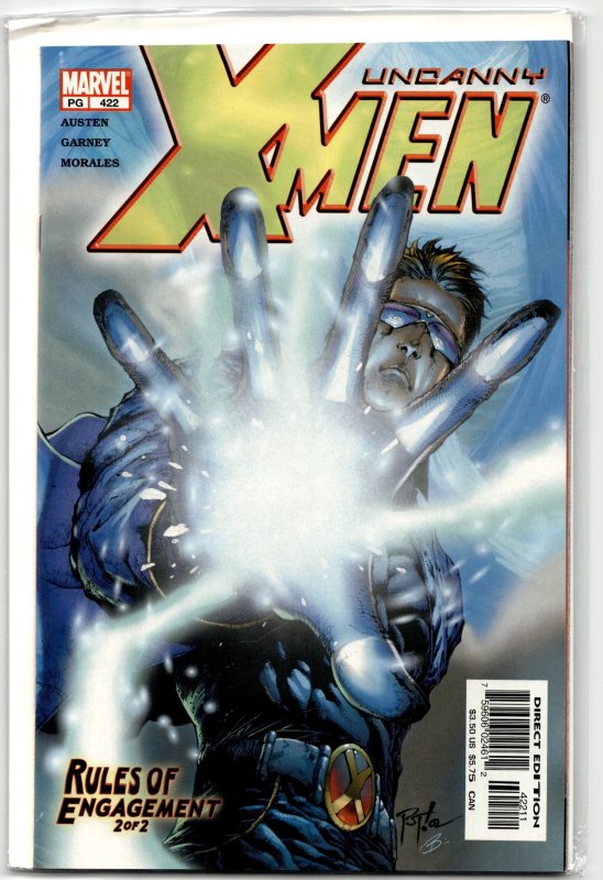 The Uncanny X-Men #422 (Marvel Comics, 2003), raw, ungraded comic book — front cover