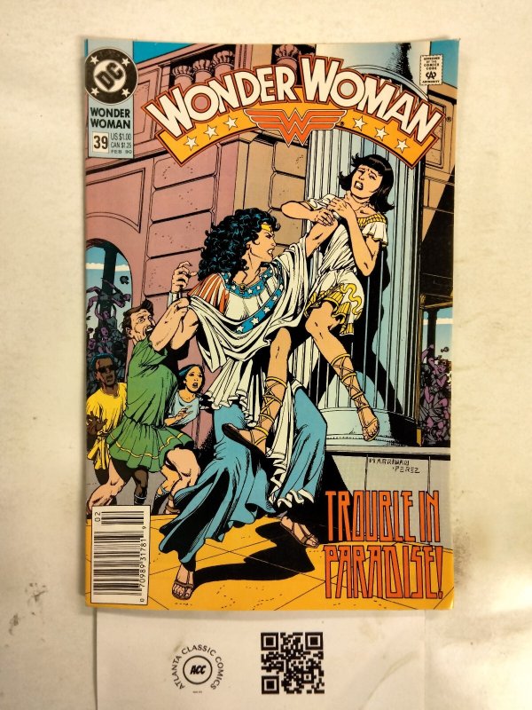 Wonder Woman #39 (DC Comics), raw comic book in NM condition — front cover