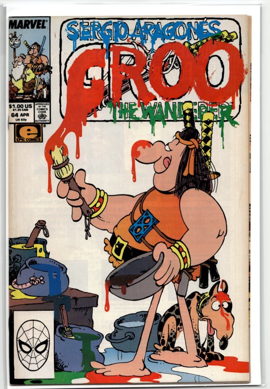 Groo the Wanderer #64 (Marvel Comics, 1990), raw, ungraded comic book — front cover