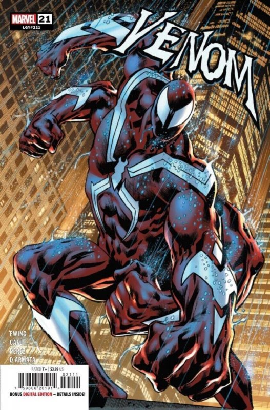 Venom #21 (Marvel Comics, 2021), raw comic book in NM condition — front cover