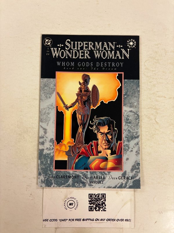Superman Wonder Woman Whom the Gods Destroy #1 (DC Comics), raw comic book in NM condition — front cover
