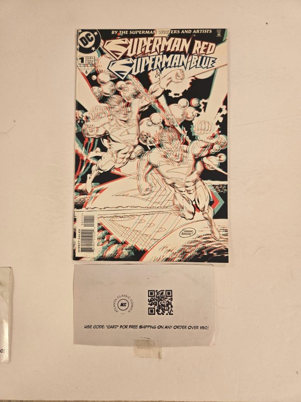 Superman Red Blue #1 (DC Comics), raw comic book in NM condition — front cover
