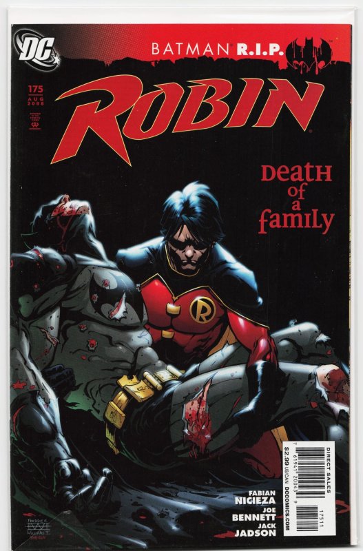Robin #175 (DC Comics, 2008), raw, ungraded comic book — front cover